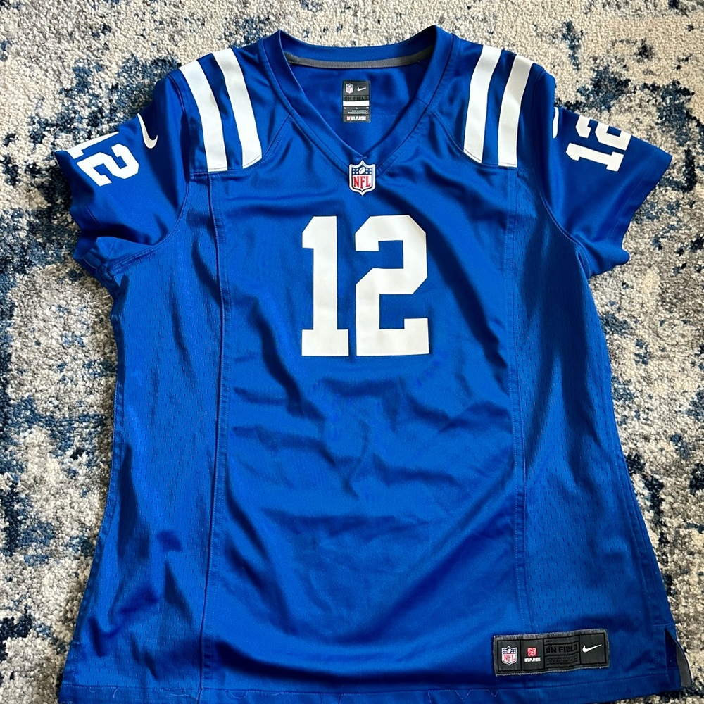 Nike Blue NFL Jersey with Number 12